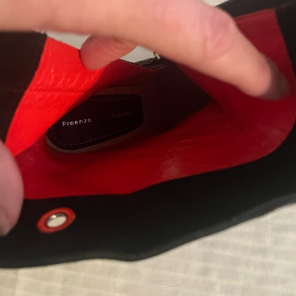 PROENZA SCHOULER Studded Suede Boots Wooden Soles Black 36.5 - Picture 8 of 10